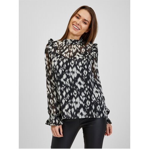 Orsay White-black women's patterned blouse - Ladies Cene