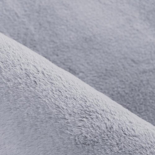 XXXL Preproga Z Visokim Florom Pouffy, Srebrna, 160x230cm Slike