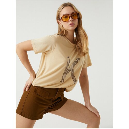Koton T-Shirt - Beige - Regular fit Slike