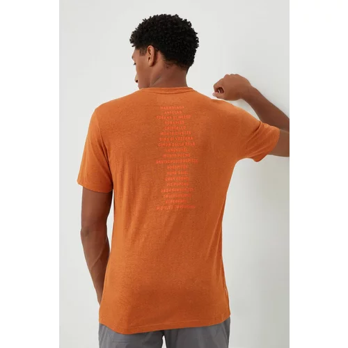 Salewa Športna kratka majica Pure Dolomites oranžna barva