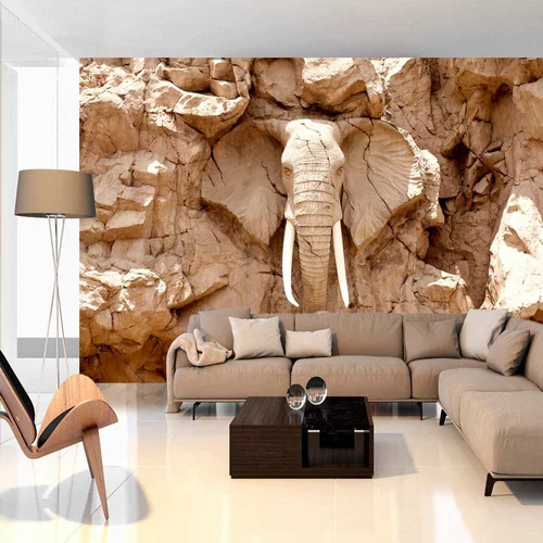  Samoljepljiva foto tapeta - Stone Elephant (South Africa) 98x70