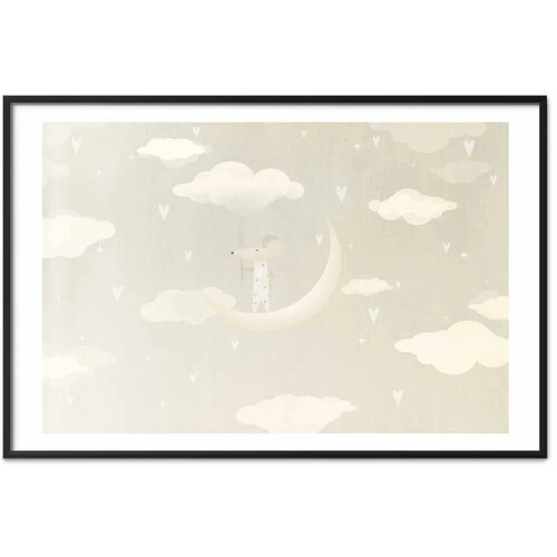  Plakat - Mouse on the Moon 60x40 Crni okvir s margom Slike
