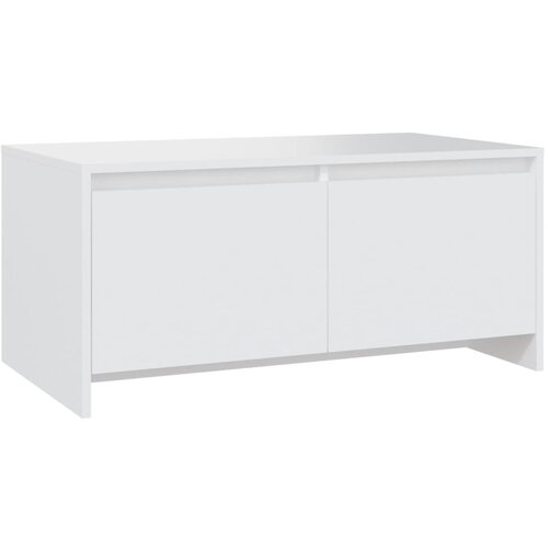 Maison Chic Klubska mizica - kavna mizica - Nizka mizica bela 90x50x41,5 cm iverna plošča, (21754785) Cene