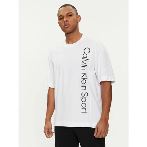 Calvin Klein Majica 00GMS4K173 Bela Regular Fit