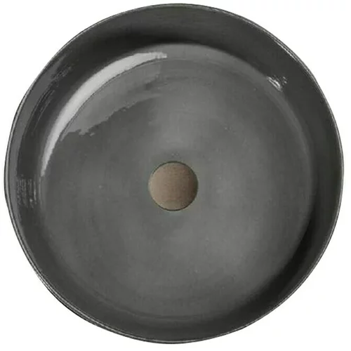 Cipì nasadni okrugli umivaonik index smoke grey (promjer: 42 cm, bez izljeva, sive boje)