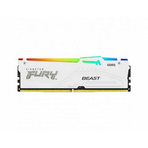 Kingston DDR5 32GB 5600MHz CL36 dimm fury beast white rgb expo (KF556C36BWEA-32) Slike