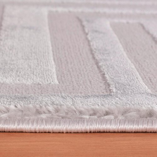 Novel Tkana Preproga Sahara, Srebrna, 280x370cm Slike