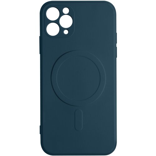 AVIZAR Magsafe iPhone 11 Pro Max silikonska fleksibilna notranja mehka torbica Mag Cover - polnocno modra, (20639966) Slike