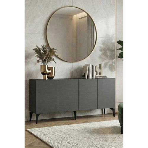 Hanah home komoda Lipa 150, 125 cm, antracit Cene