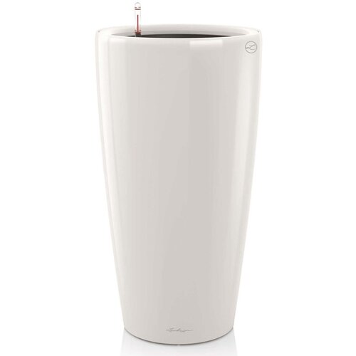 LECHUZA Cvetlično korito Rondo 40 ALL-IN-ONE visok sijaj belo 15740 Slike