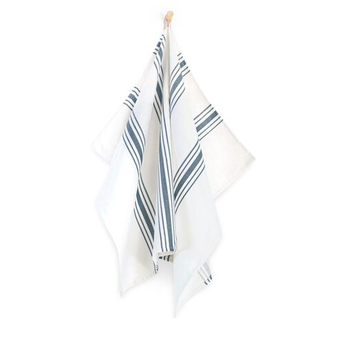 Zwoltex Unisex's Dish Towel Ryby Paski Navy Blue Slike