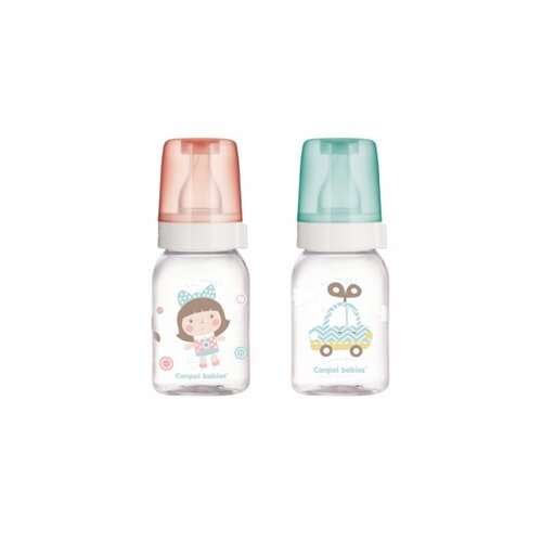 Canpol baby STAKLENA FLASICA 42202 120ML "PRINT" (42202) Cene