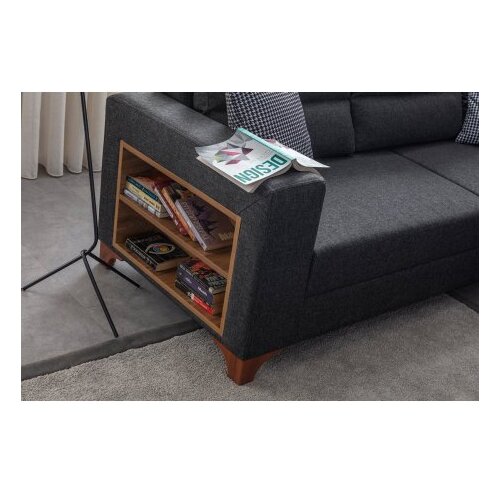 Atelier Del Sofa Ugaona garnitura na razvlačenje Tloft Left, 230x285 cm, Siva Slike