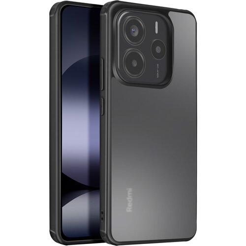 AVIZAR Ohišje za Redmi Note 14 4G Silikonski udarno odporen pokrov za kamero, Črna, (5000012760) Cene