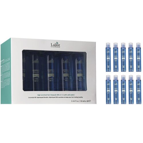 LADOR Perfect Hair Fill-Up ampule za o&amp;scaron;tećenu kosu 10 x 13 ml Slike