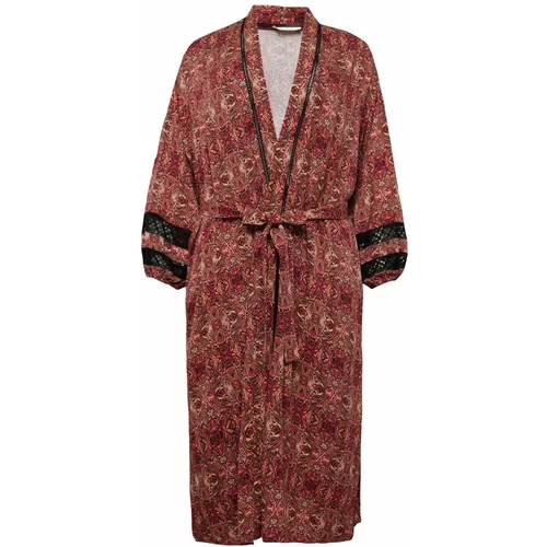 Guido Maria Kretschmer Curvy Kimono 'Halina ' mešane barve / rdeča