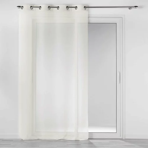 Douceur d intérieur Kremno bela prosojna zavesa 140x240 cm Casual –