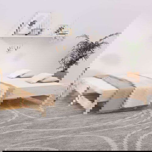  Izvlečna dnevna postelja 2x(90x200) cm trdna borovina, (20600947) Cene
