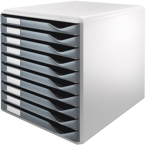  KUTIJA S 10 LADICA FORM SET LEITZ 52810089 SIVA Slike