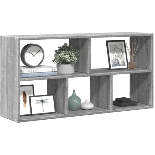 vidaXL Stenska polica siva sonoma 100x25x50 cm inženirski les Cene