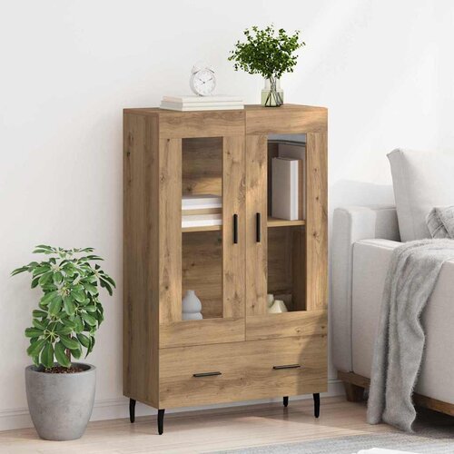  Highboard Umjetnički hrast 69,5 x 31 x 115 cm Konstruirano drvo Slike