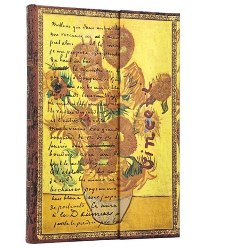  NOTES 12,5X18 CM-MIDI CRTE 72 L MAGNET VAN GOGH, SUNFLOWERS PAPERBLANKS PB1520-9 Cene