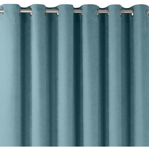  Curtain MILANA color blue style classic silver silver metal eyelets chenille 140x245 HOMEDE Cijene