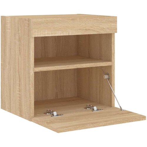  Zidni TV ormarići LED 2 kom boja hrasta sonome 40x30x40 cm Slike