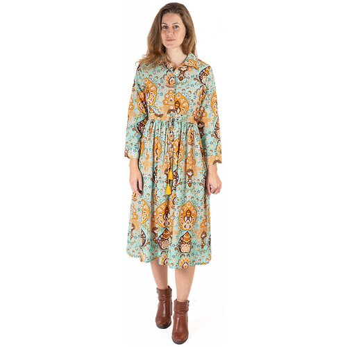 Isla Bonita By Sigris Dolge obleke Dolga Midi Obleka Zelena Cene
