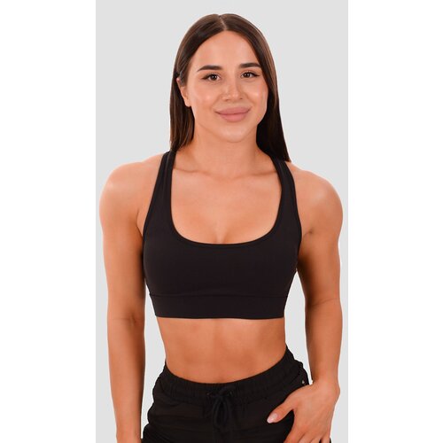 GymBeam Sportski grudnjak Mesh Panel Black XL Slike