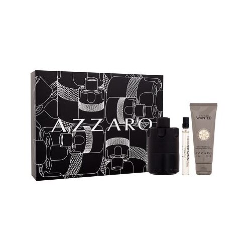 Azzaro The Most Wanted darovni set parfemska voda 100 ml + parfemska voda 10 ml + gel za tuširanje Wanted 75 ml za muškarce Cijene