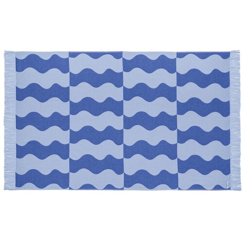 noo.ma Plavi pamučan ručnik za plažu 100x160 cm Nugo &ndash; Cijene