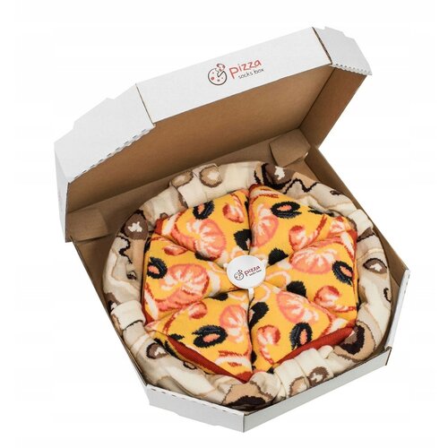 Kesi Rainbow Socks Pizza 4 pairs of seafood Slike