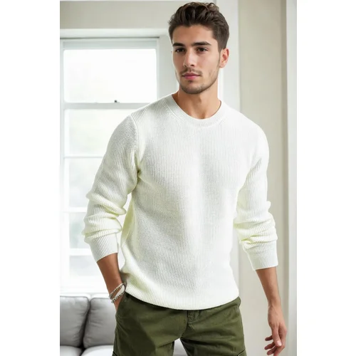 Dewberry 18369 Knitwear Mens Sweater-EKRU