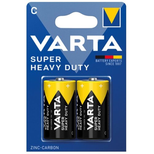 Varta Superlife Tip C 1.5V R14P SUPER HEAVY DUTY, PAK2 CK, Cink-karbon baterije Slike