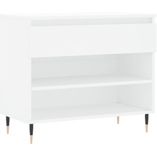 Maison Chic Omarica za obutev - Kopa za čevlje bela 70x36x60 cm inženirski les, (21776491) Slike