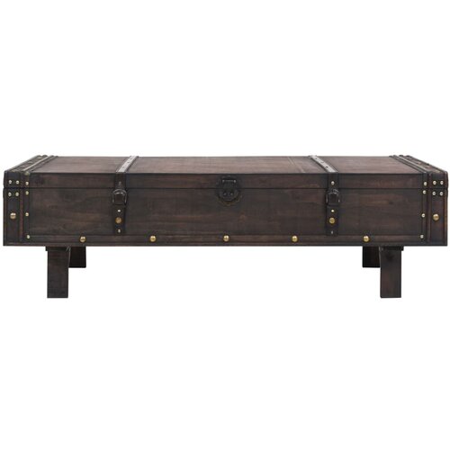 Maison Chic Klubska mizica - kavna mizica - Nizka mizica iz vezanega lesa starinski stil 120x55x35 cm, (21755379) Slike