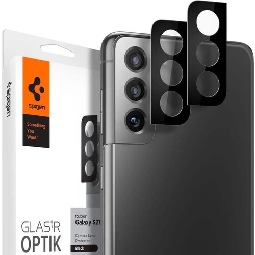 Spigen OPTIK.TR KALJENO STAKLO 2-KOM ZA LEĆU KAMERE SAMSUNG GALAXY S21 CRNO Cene