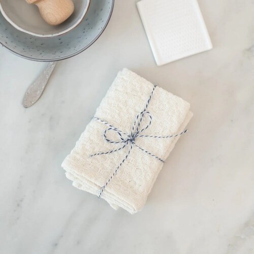 Linen Tales Lanena kuhinjska krpa 2 kom 26x26 cm Undyed &amp;ndash; Slike