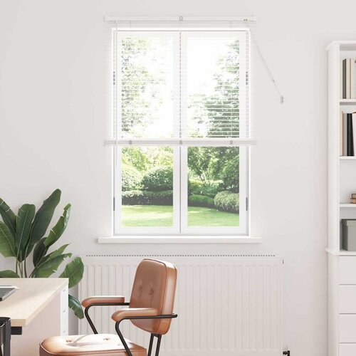 vidaXL Okenska roleta z zavesami Drugo Bela 85 x 175 cm Aluminij Cene