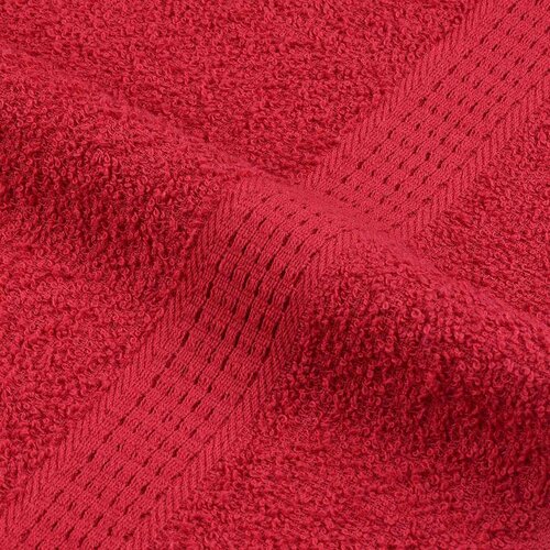  Ručnici 10 kom crveni 100 x 200 cm 360 gsm od 100 % pamuka Slike