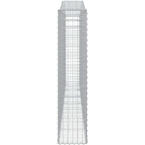  Lučne gabionske ko&amp;scaron;are 6 kom 400x30x40/60 cm pocinčano željezo Slike