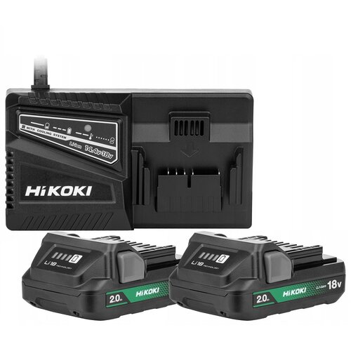 HIKOKI set baterije sa punjačem UC18YFSL-WFZ (hUC18YFSL-WFZ) 18V; 2x2.0 ah Slike