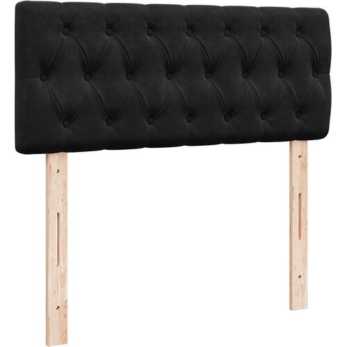 VidaXL otomanski okvir kreveta s madraca crni 120x190 cm bar&amp;scaron;unasti Slike