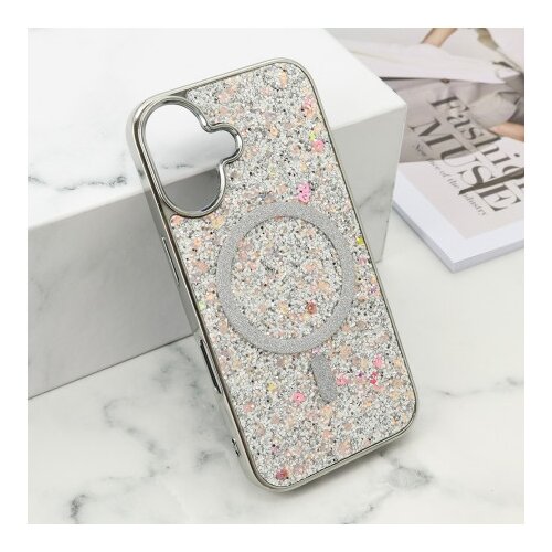  Futrole glam glow magsafe za iphone 16 (6.1) srebrna ( F121195 ) Cene