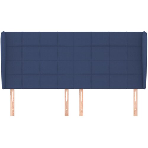  Uzglavlje s u&amp;scaron;ima plavo 163x23x118/128 cm od tkanine Slike