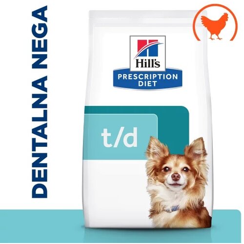 Hill’s prescription diet dog veterinarska dijeta t/d mini 3kg Cene
