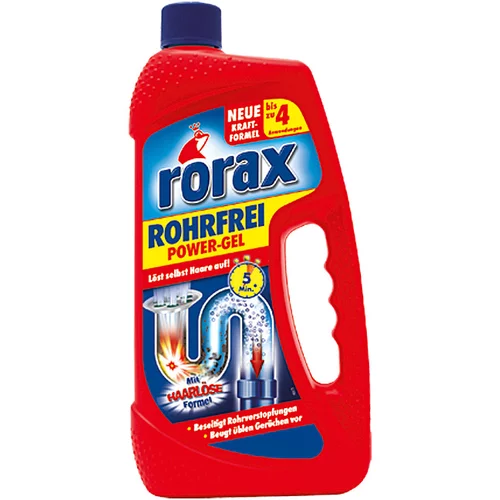 Gel Močan gel za čiščenje cevi rorax Rohrfrei (1 l, plastenka)