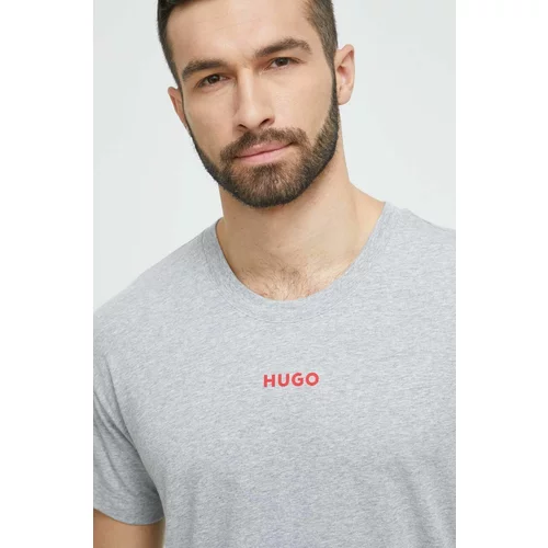 Hugo Pižama majica siva barva