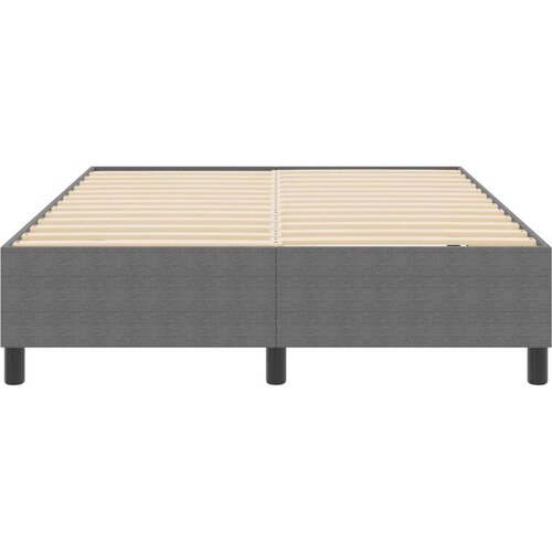 Box Spring Krevet Svjetlosiva 140x200 cm Od tvrdog tekstila Slike